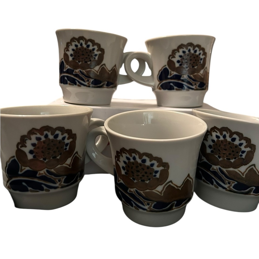 Noritake Primastone “Elation” 8955 Japan Stoneware Mug – 3 3/8” (Set of 5)‎